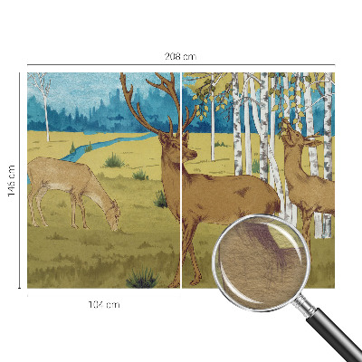 Vlies-Fototapete fürs Kinderzimmer mit Waldmotiv für eine ruhige, kindgerechte Raumgestaltung