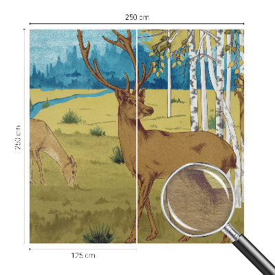 Vlies-Fototapete fürs Kinderzimmer mit Waldmotiv für eine ruhige, kindgerechte Raumgestaltung