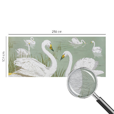 Vlies-Fototapete fürs Schlafzimmer Schwanensee