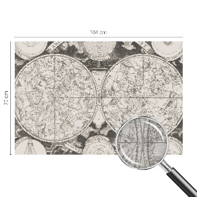 Vliestapete fürs Wohnzimmer Sternenkarte