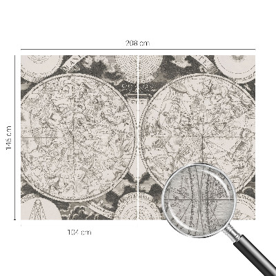 Vliestapete fürs Wohnzimmer Sternenkarte