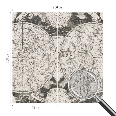 Vliestapete fürs Wohnzimmer Sternenkarte