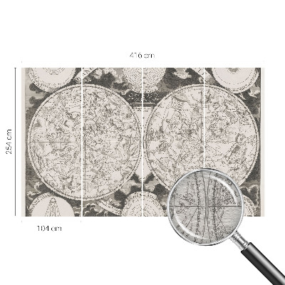 Vliestapete fürs Wohnzimmer Sternenkarte