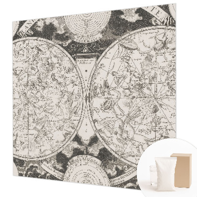 Vliestapete fürs Wohnzimmer Sternenkarte