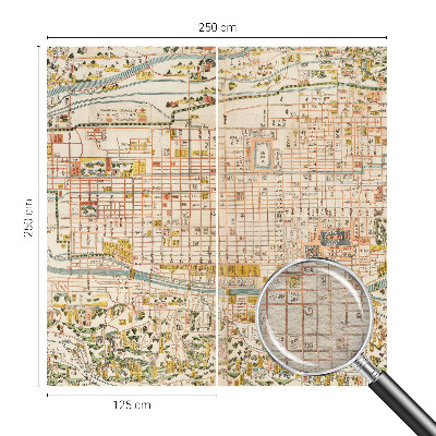 Vliestapete fürs Schlafzimmer Antike Karte