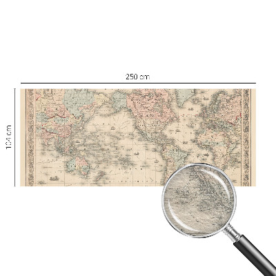 Moderne Vlies-Fototapete Historische Karte