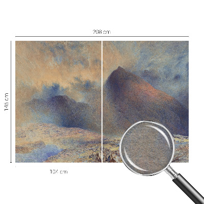 Bedruckte Vlies-Fototapete mit Motiv einer Berglandschaft