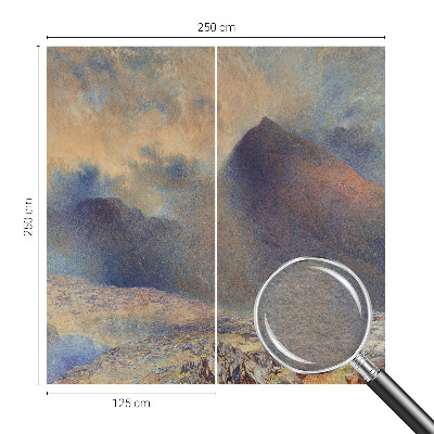 Bedruckte Vlies-Fototapete mit Motiv einer Berglandschaft