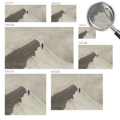 Dekorative Wand-Fototapete Einsamer Bergsteiger