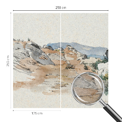 Fototapete fürs Kinderzimmer mit einer Felslandschaft