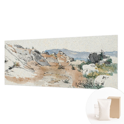Fototapete fürs Kinderzimmer mit einer Felslandschaft