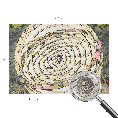 Fototapete fürs Wohnzimmer mit Motiv einer kosmischen Spirale