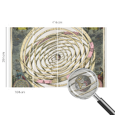 Fototapete fürs Wohnzimmer mit Motiv einer kosmischen Spirale
