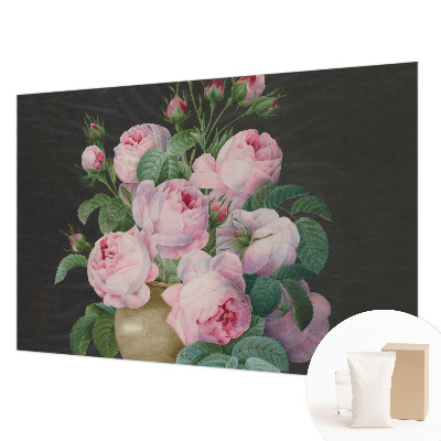 Vlies-Fototapete fürs Schlafzimmer mit floralem Muster für ein elegantes Schlafzimmer