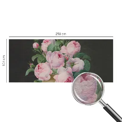 Vlies-Fototapete fürs Schlafzimmer mit floralem Muster für ein elegantes Schlafzimmer