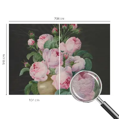 Vlies-Fototapete fürs Schlafzimmer mit floralem Muster für ein elegantes Schlafzimmer