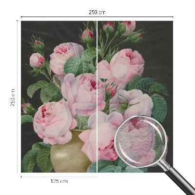 Vlies-Fototapete fürs Schlafzimmer mit floralem Muster für ein elegantes Schlafzimmer
