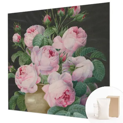 Vlies-Fototapete fürs Schlafzimmer mit floralem Muster für ein elegantes Schlafzimmer