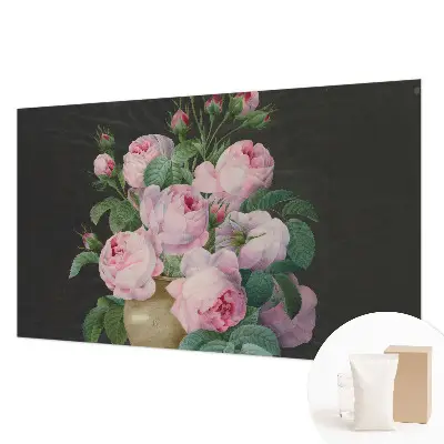 Vlies-Fototapete fürs Schlafzimmer mit floralem Muster für ein elegantes Schlafzimmer