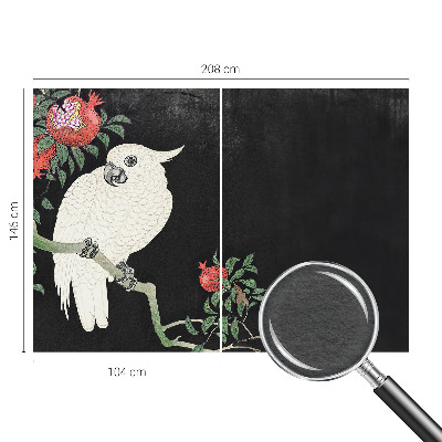 Fototapete aus Vlies Granatapfelpapagei