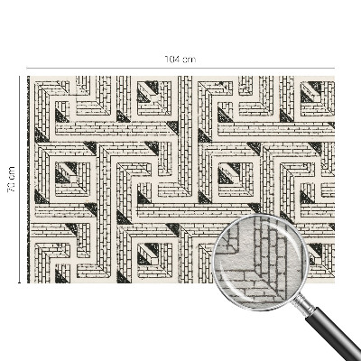 Vlies-Fototapete fürs Wohnzimmer Ziegellabyrinth