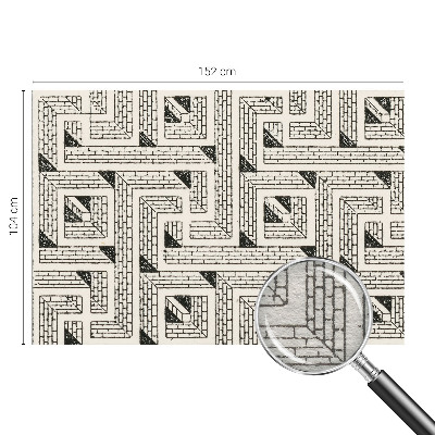 Vlies-Fototapete fürs Wohnzimmer mit Motiv „Ziegellabyrinth“