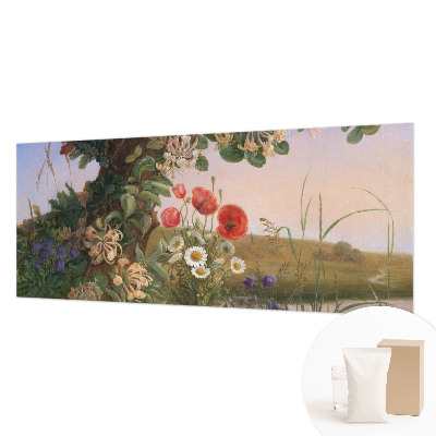 Motivtapete mit floralem Blumenidyll als Motiv