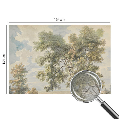 Dekorative Wand-Fototapete mit romantischem Naturmotiv