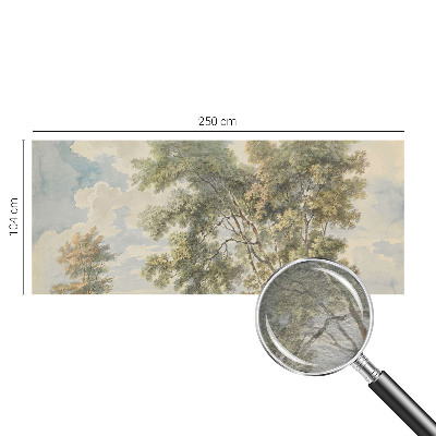Dekorative Wand-Fototapete mit romantischem Naturmotiv