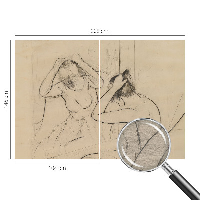 Motivtapete aus Vlies mit künstlerischem Design für elegante Wandgestaltung