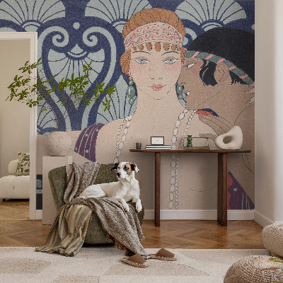 Vlies-Fototapete fürs Wohnzimmer mit Motiv eines Künstlerpaars