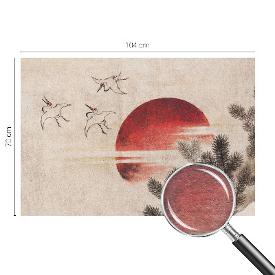 Bedruckte Vlies-Fototapete mit Waldmotiv in natürlicher Optik
