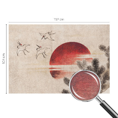 Bedruckte Vlies-Fototapete mit Waldmotiv in natürlicher Optik