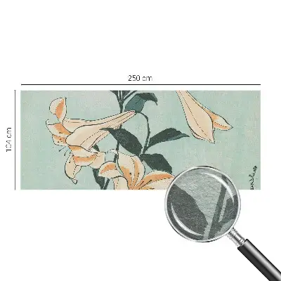Moderne Vlies-Fototapete mit zartem Lilienmotiv