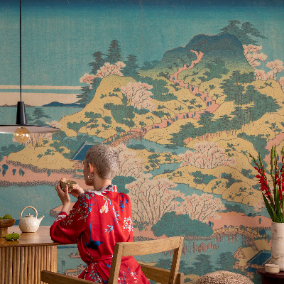 Wand-Fototapete mit japanischer Landschaft