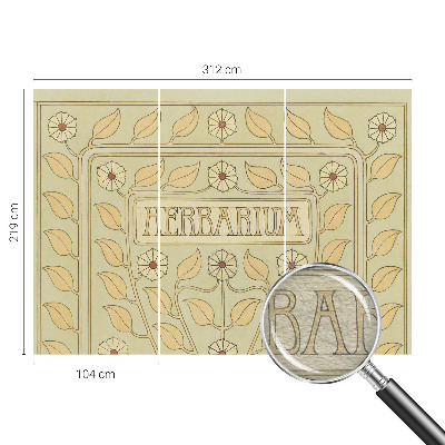 Wandtapete Pflanzenornament