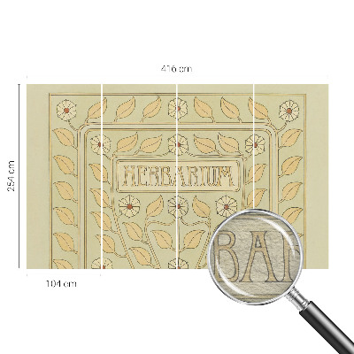 Wandtapete Pflanzenornament