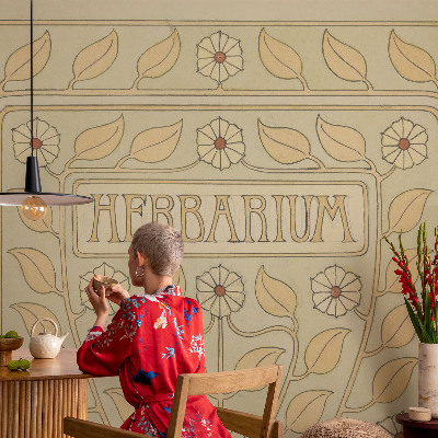 Wandtapete Pflanzenornament