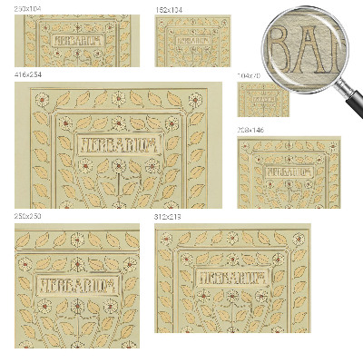 Wandtapete Pflanzenornament