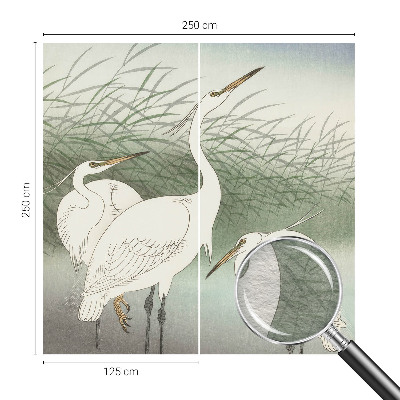 Vlies-Fototapete Reiher im Gras