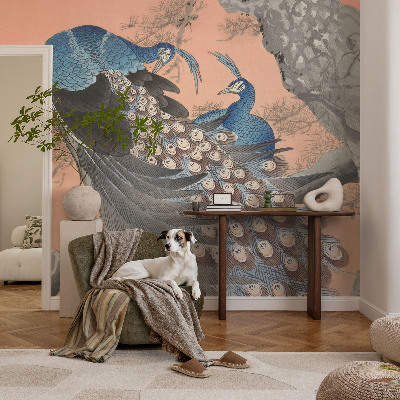 Fototapete fürs Kinderzimmer Pfaueneleganz