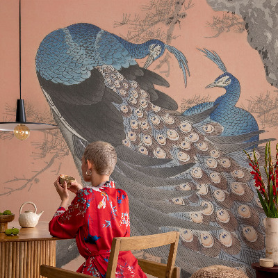 Fototapete fürs Kinderzimmer Pfaueneleganz