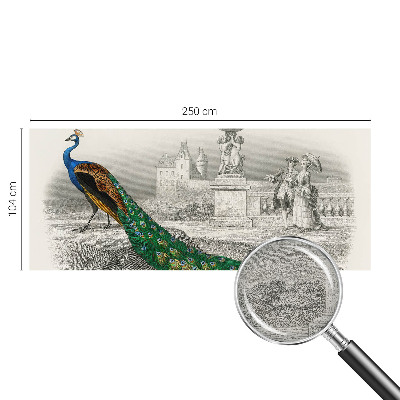 Motivtapete aus Vlies Bunte Federn