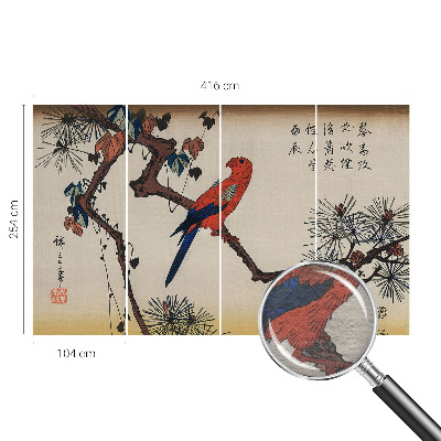 Fototapete aus Vlies Ein Vogel auf einem Ast