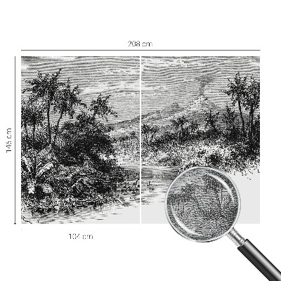 Vlies-Fototapete nach Maß mit exotischem Panorama