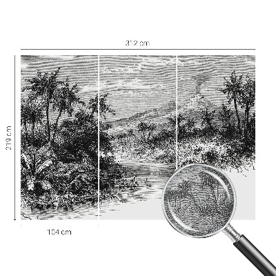 Vlies-Fototapete nach Maß mit exotischem Panorama