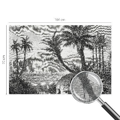 Vlies-Fototapete fürs Wohnzimmer Tropische Oase