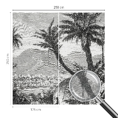 Vlies-Fototapete fürs Wohnzimmer Tropische Oase