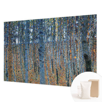 Vliestapete fürs Schlafzimmer mit Birkenwald-Motiv