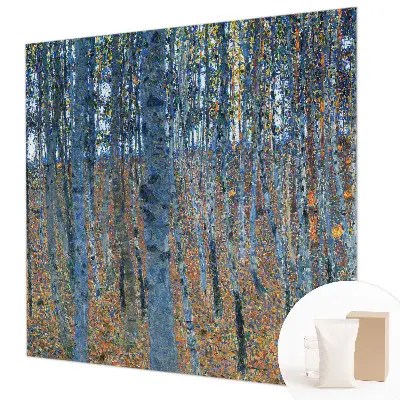 Vliestapete fürs Schlafzimmer mit Birkenwald-Motiv